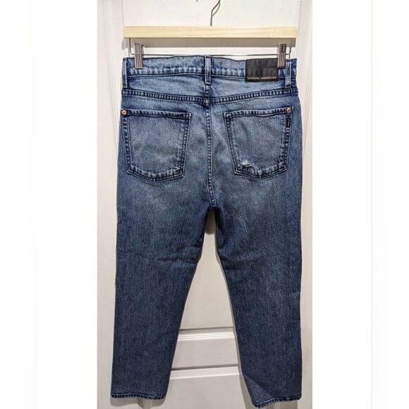 Modern American | Lafayette Hi-Rise Narrow Crop Jeans in Brooklyn Wash - Picture 4 of 12